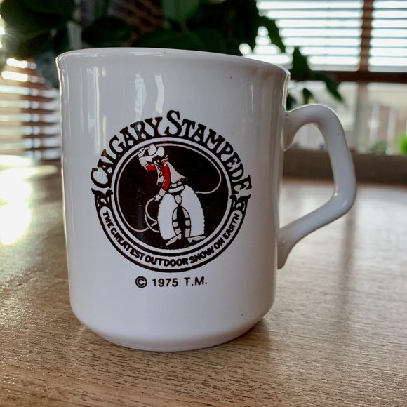 1975 Calgary Stampede Vintage Mug - Made In England - Picture 1 of 2